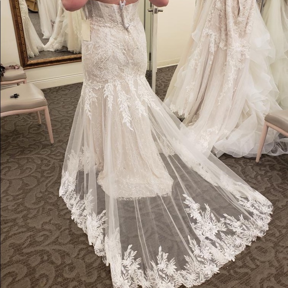 Embellished Lace Corset Plus Size Wedding Dress, Melissa sweet.